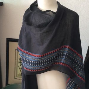 Lucky Brand Wrap Like New Blue w multi accent